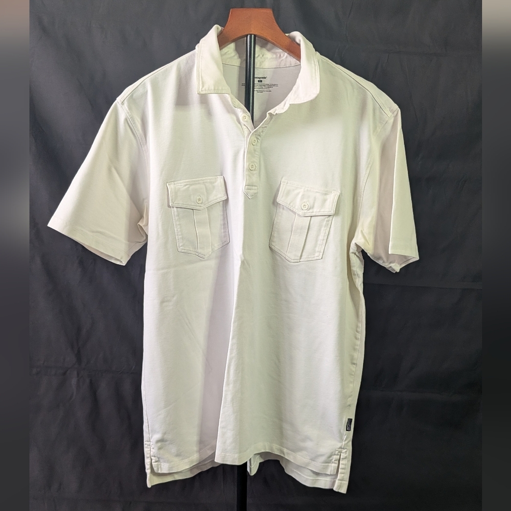Men's Patagonia Off-White Short Sleeve Shirt